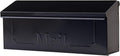 ARCHITECTURAL MAILBOXES Townhouse Galvanized Steel, Wall-Mount Mailbox, Black Small