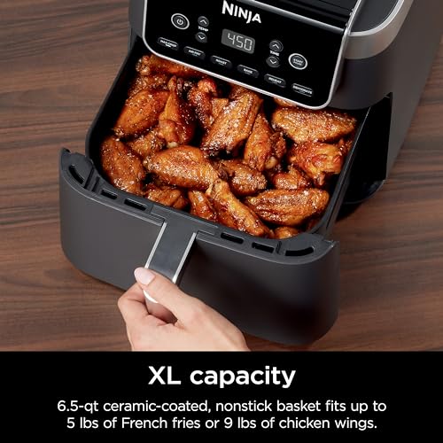 Air Fryer 4-in-1 5 QT Nonstick Basket Grey k7p