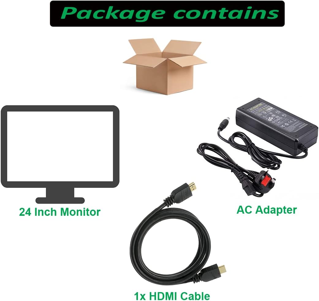 24 Inch FHD Anti-Glare Monitor with HDMI VGA Ports k7