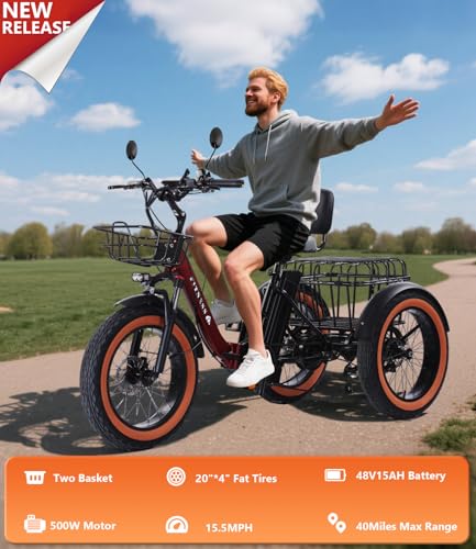 Electric Tricycle 3 Wheel Bike for Adults a7