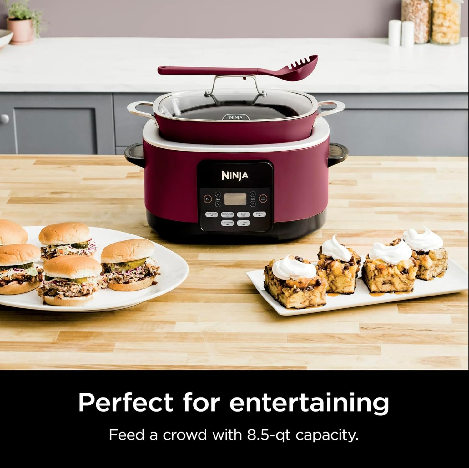 Ninja Foodi Possible Cooker 8.5qt Multi-Cooker, Cherry Red O35851