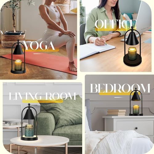 Candle Warmer Lamp with Timer and Dimmer for Bedroom Decor k7m