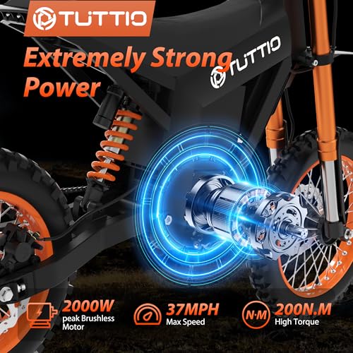 Electric Dirt Bike for Teens Adults 48V Fat Tire Off-Road Ebike k7