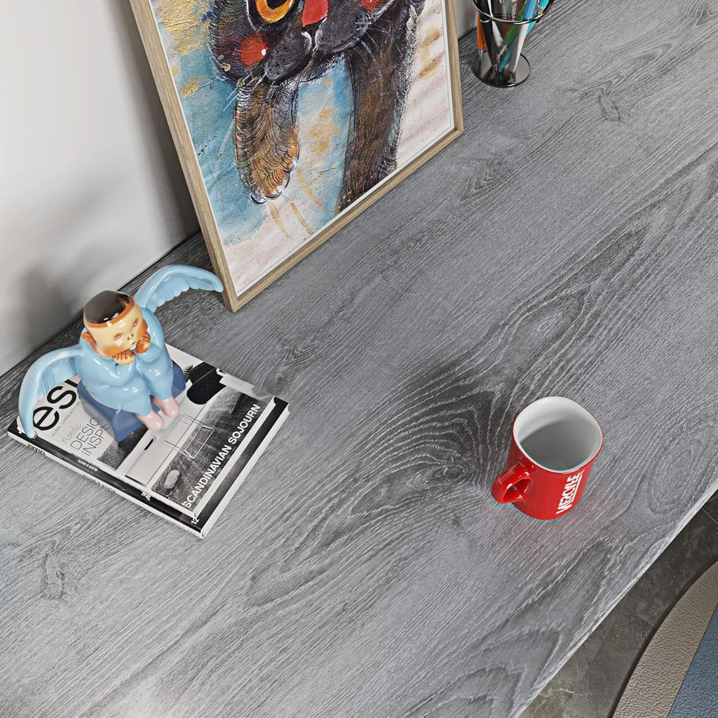 FunStick 24"x200" Grey Wood Contact Paper for Cabinets Countertops J345714