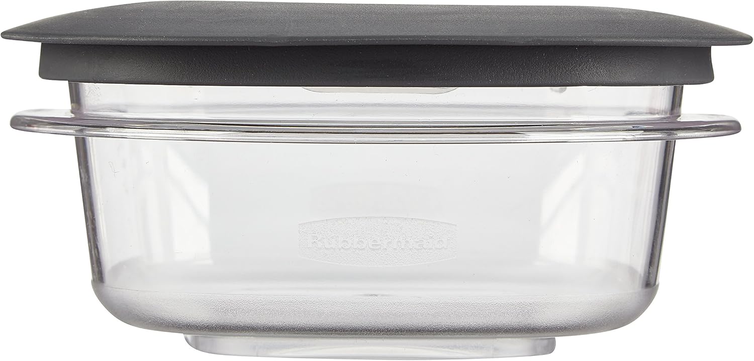Rubbermaid Premier Easy Find Lids Food Storage Containers, 1.25 Cup, Gray U117161