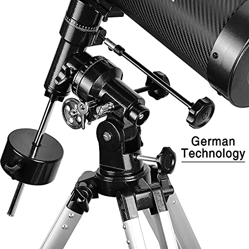 Telescope 130EQ Newtonian Reflector for Adults, with Barlow Lens & Moon Filter F636