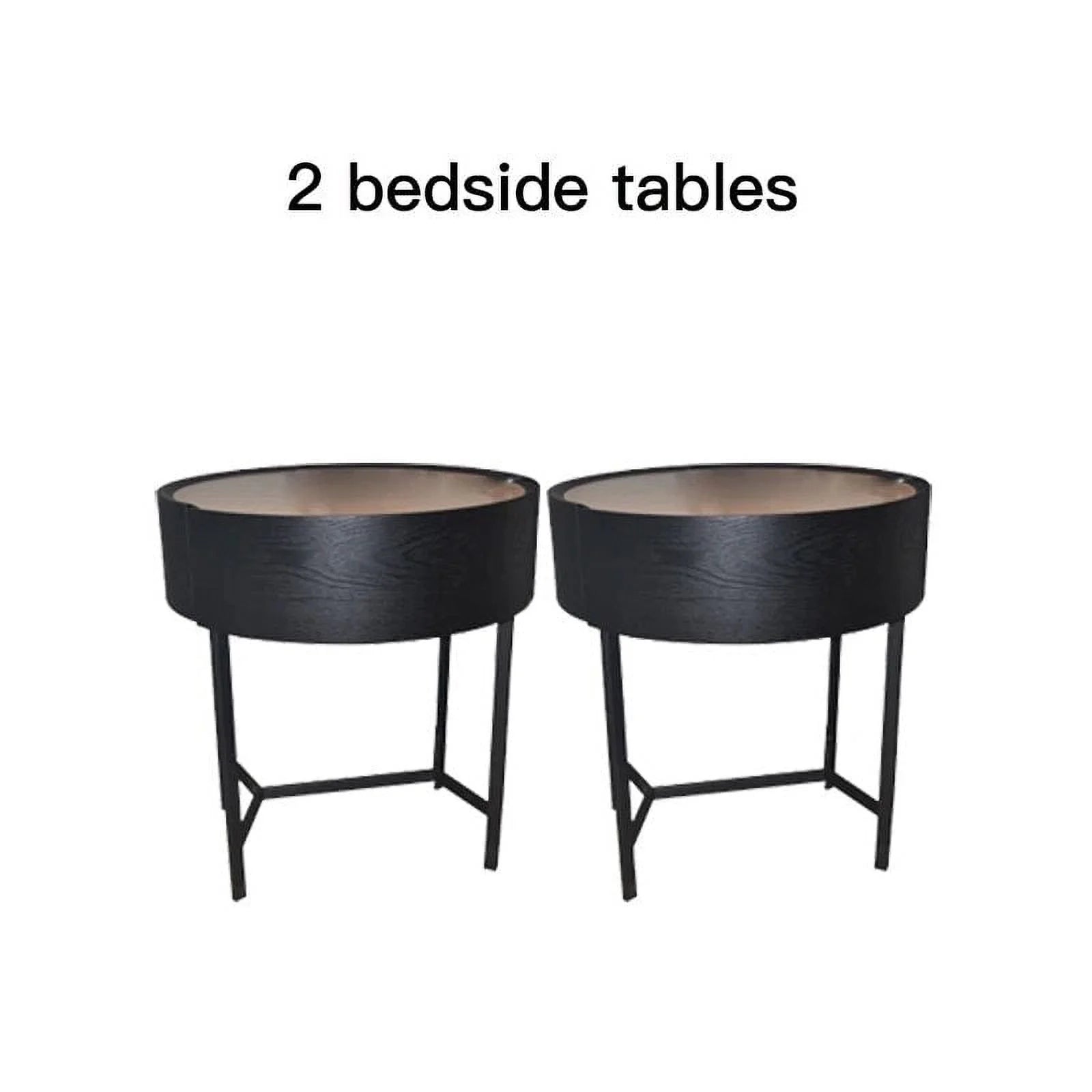 Nordic CAMA Modern Simple King Size Bed Frame Queen Bed Black Leather Wooden Double Bedroom Furniture Set Мебель Дл&