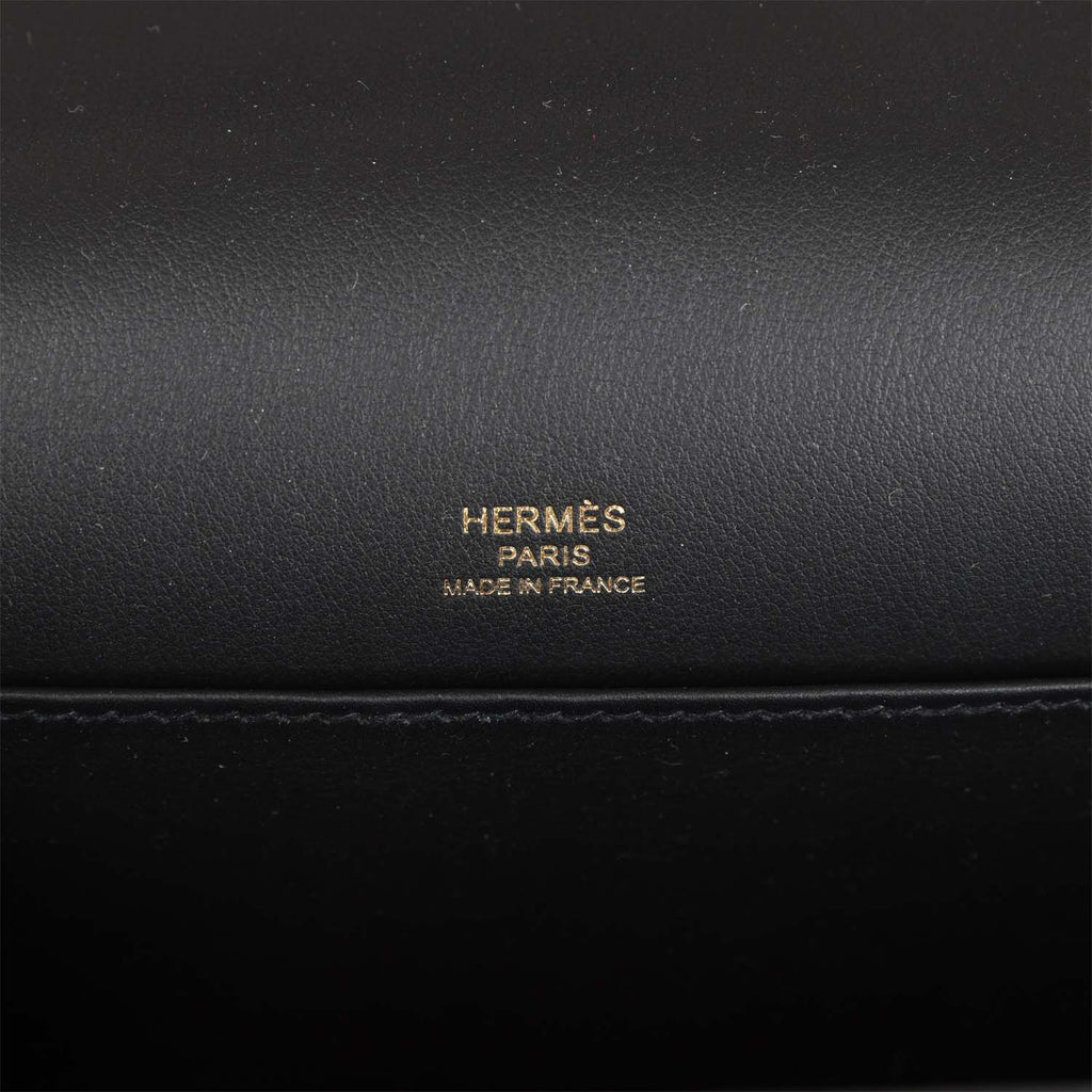 Black Chevre Gold Hardware Bag k7