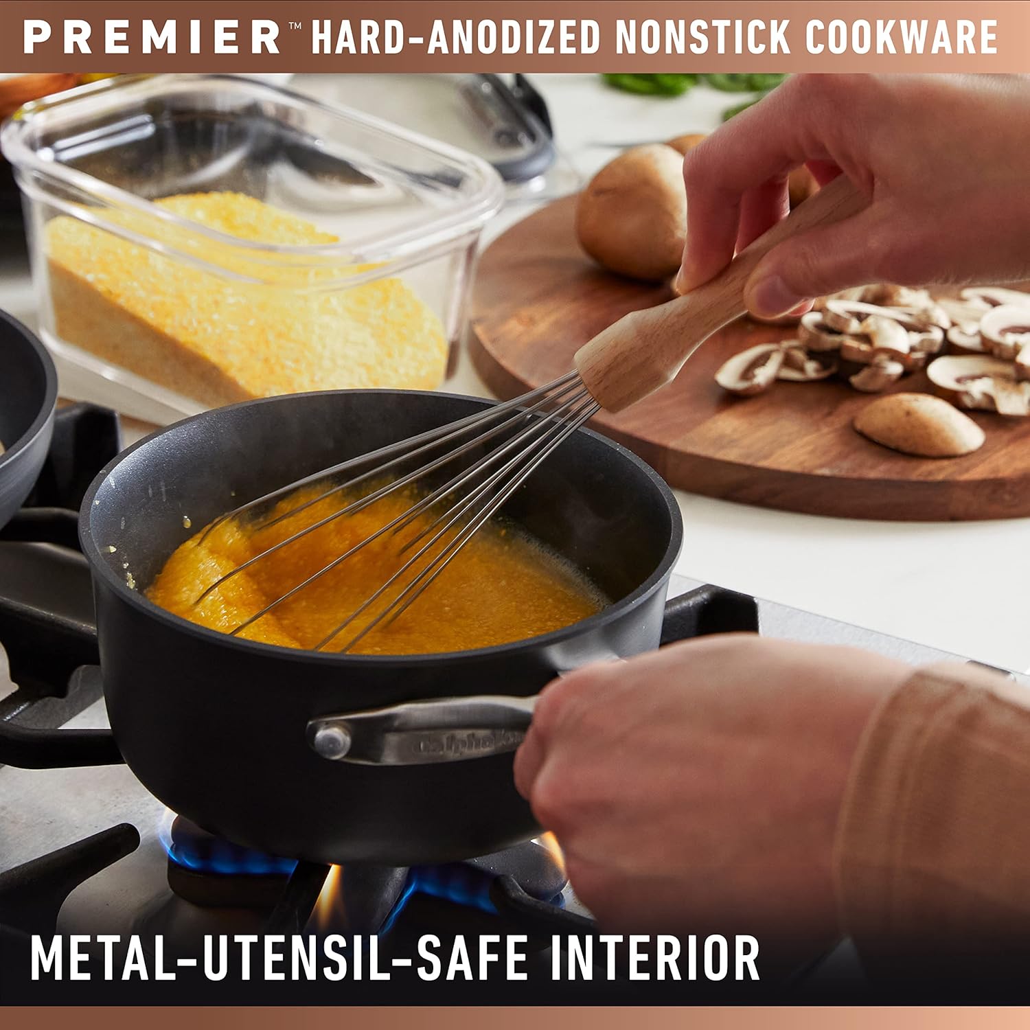 Calphalon Premier Hard-Anodized Nonstick 12-Inch Frying Pan with Lid B4243