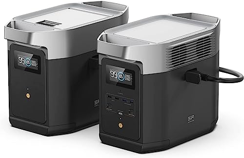 EF ECOFLOW Solar Generator DELTA2 with 220W Solar Panel, LFP(LiFePO4) Battery, Fast Charging, Portable Power Station for Home Backup Power, Camping & RVs