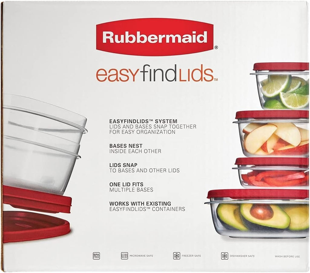 Rubbermaid 50-Piece Easy Find Lids Food Storage Set A15684