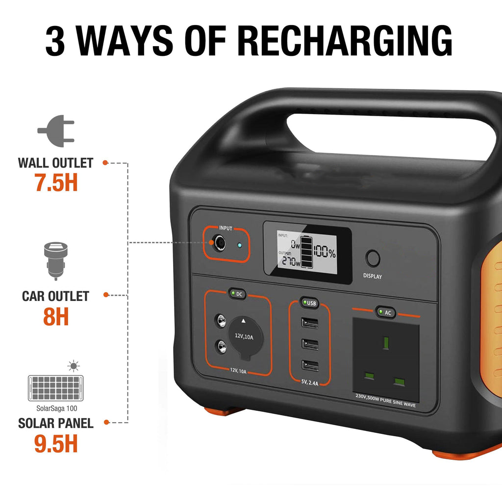 Portable Power Station 518Wh 500W AC Outlet a7