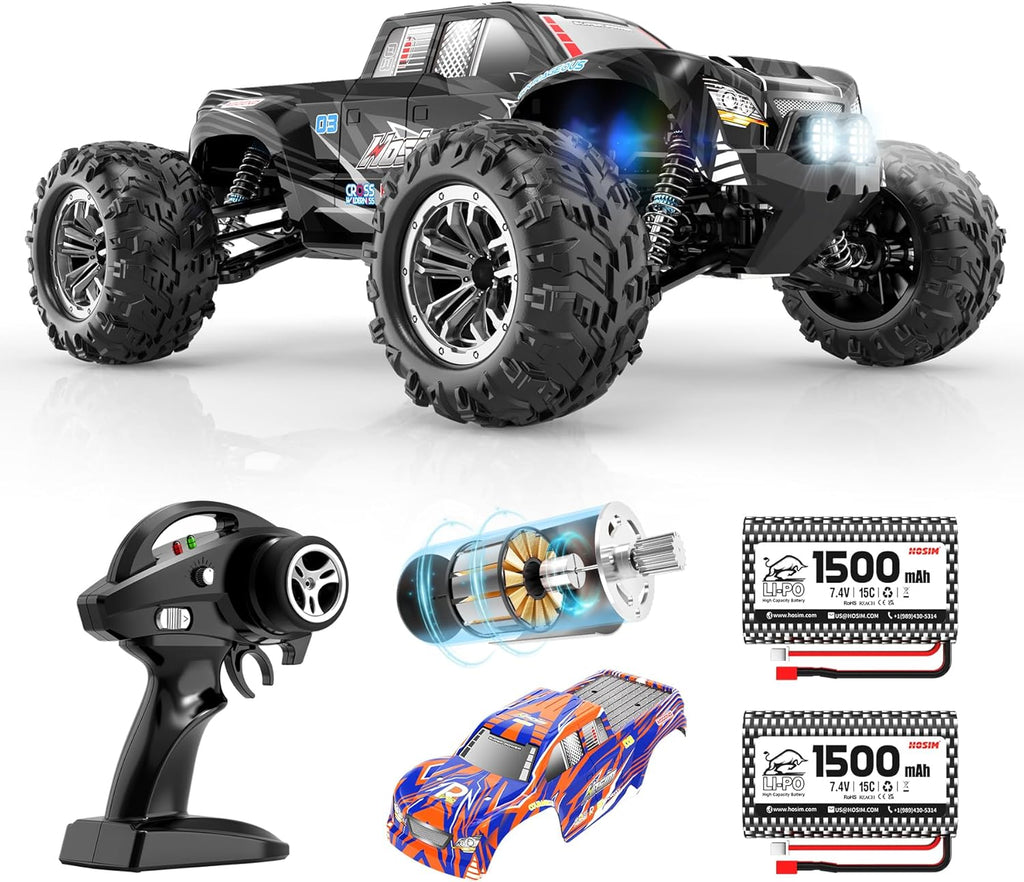 RC Car 1:10 Scale 48+ KMH Remote Control Truck a7