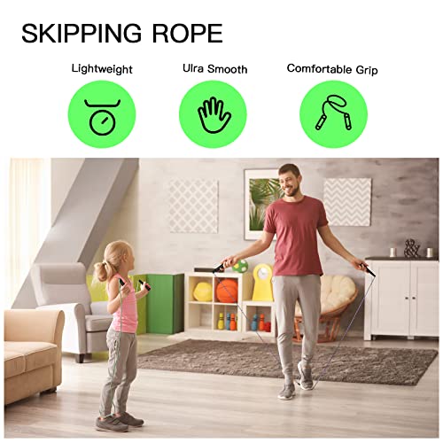 PVC Jump Rope for Cardio Fitness Adjustable 9 Feet a7