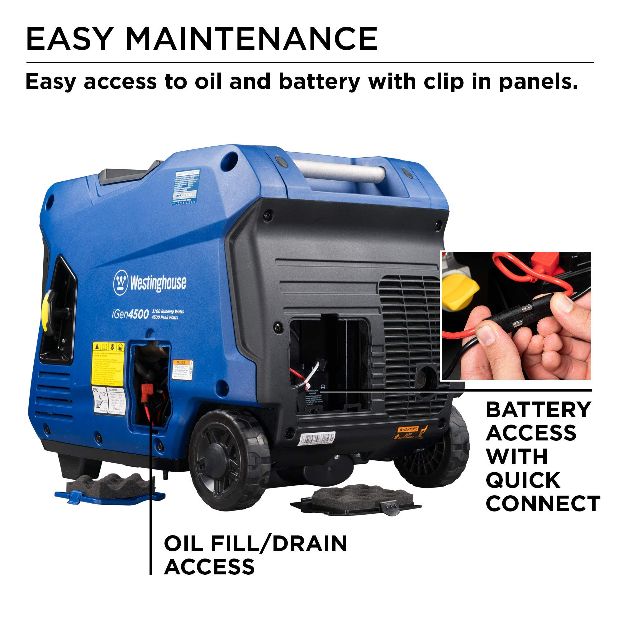 Portable Inverter Generator 4500 Watt Remote Start a7