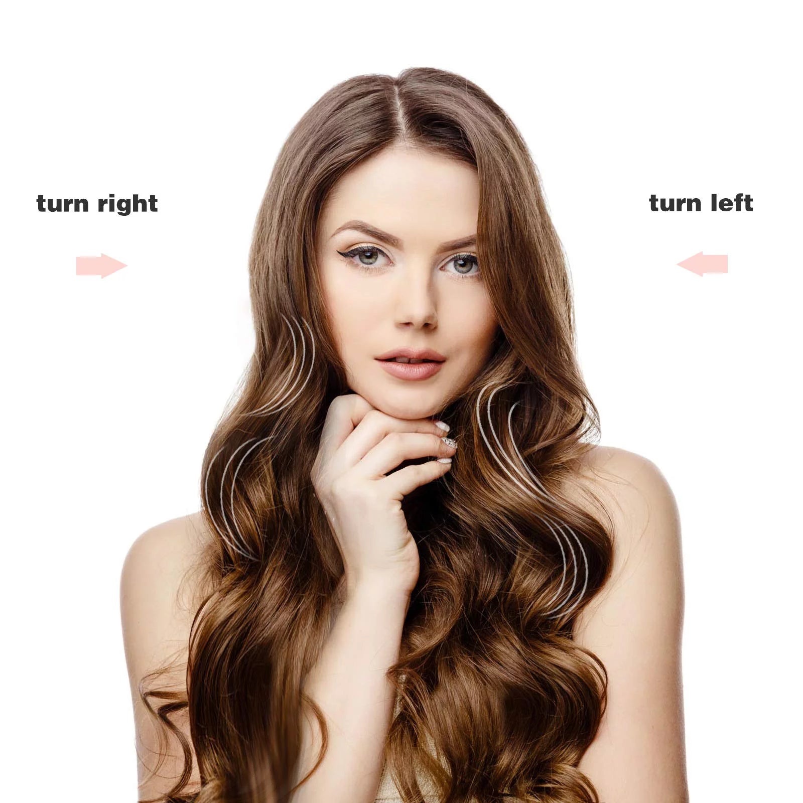 OCALISS Automatic Curling Iron with Ceramic Rotating Barrel, 3 Temperature Control L280645
