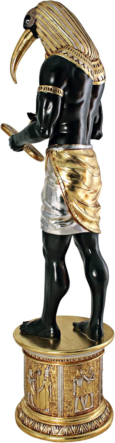 Egyptian Thoth Statue atop Temple Column Mount a7