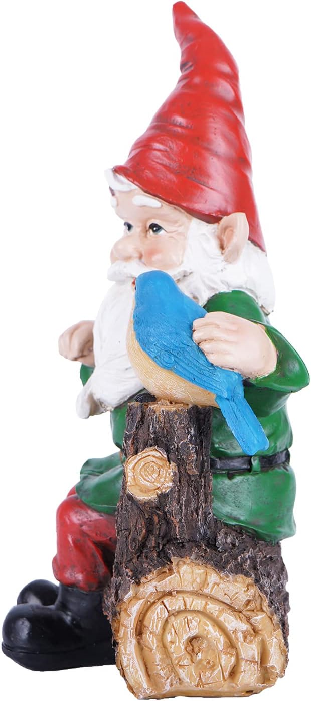Outdoor Gnome Statue Hand-painted Garden Decor a7k