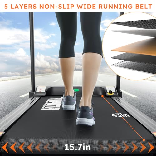 Folding Electric Treadmill with Incline for Home Running Walking a7