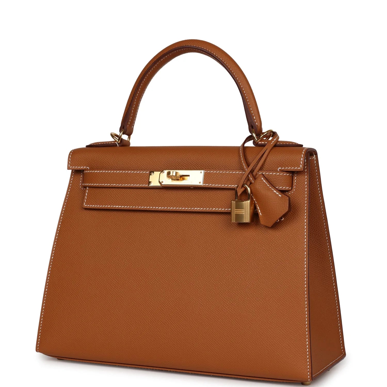 Gold Epsom Leather Handbag a7