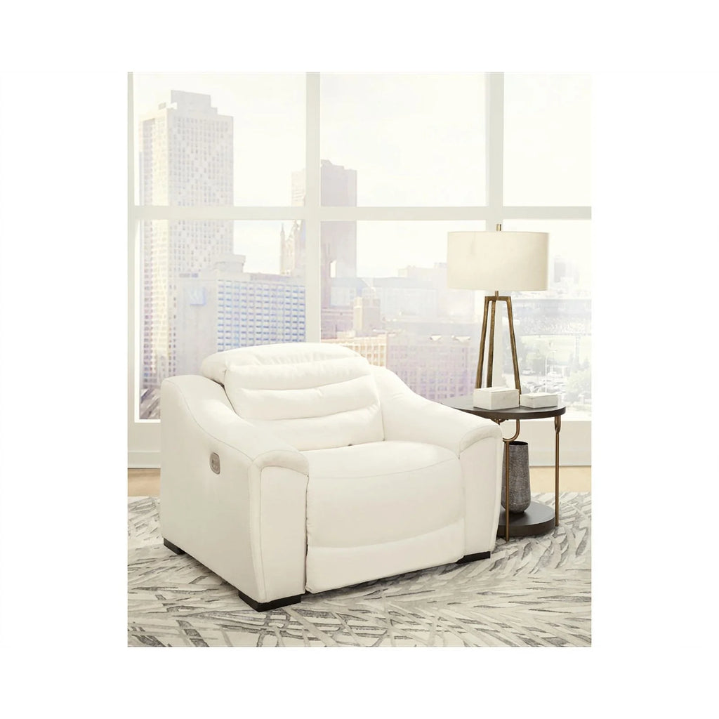 Ashley Furniture Next-Gen Gaucho Faux Leather Power Recliner White M1833