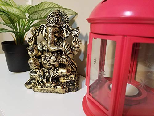 Ganesh Statue Multicolor Antique Finish k7m