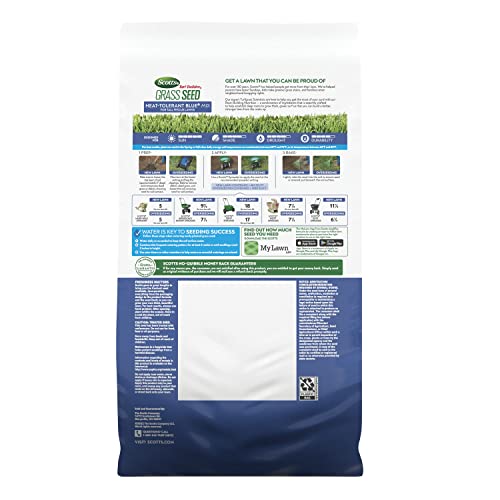 Heat-Tolerant Blue Mix Tall Fescue Lawn Seed with Fertilizer7k