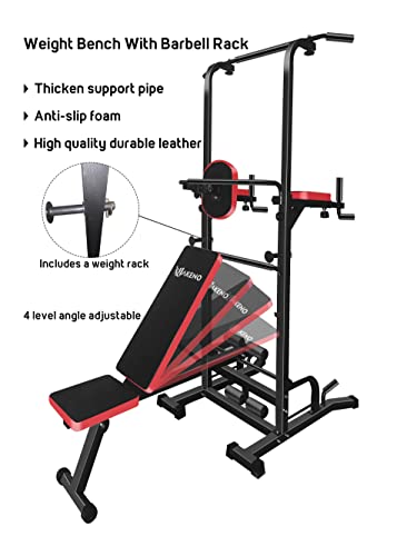 Power Tower with Pull Up Bar Dip Station for Home Gym 7k