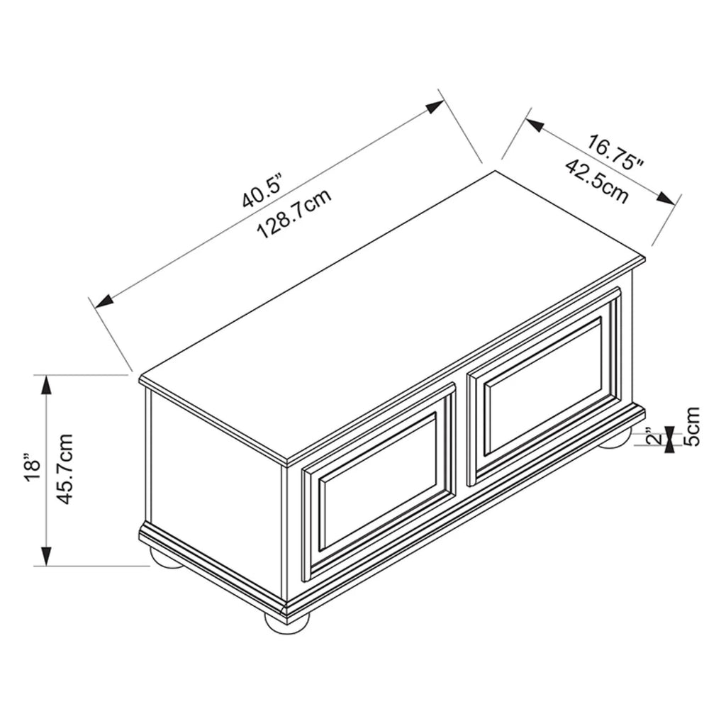 Cedar Storage Chest Cherry Finish k7m