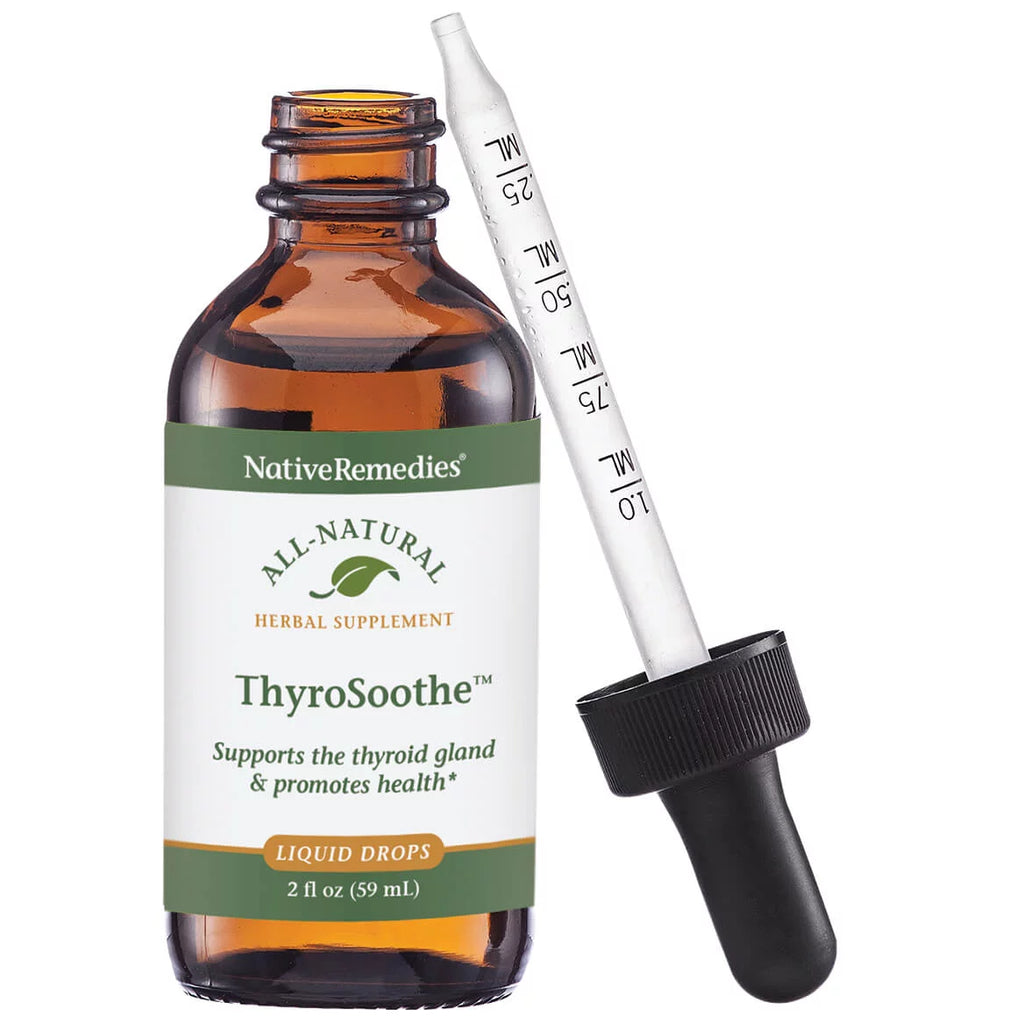 NativeRemedies ThyroSoothe All Natural Herbal Supplement for Thyroid Support, 59 mL M557318