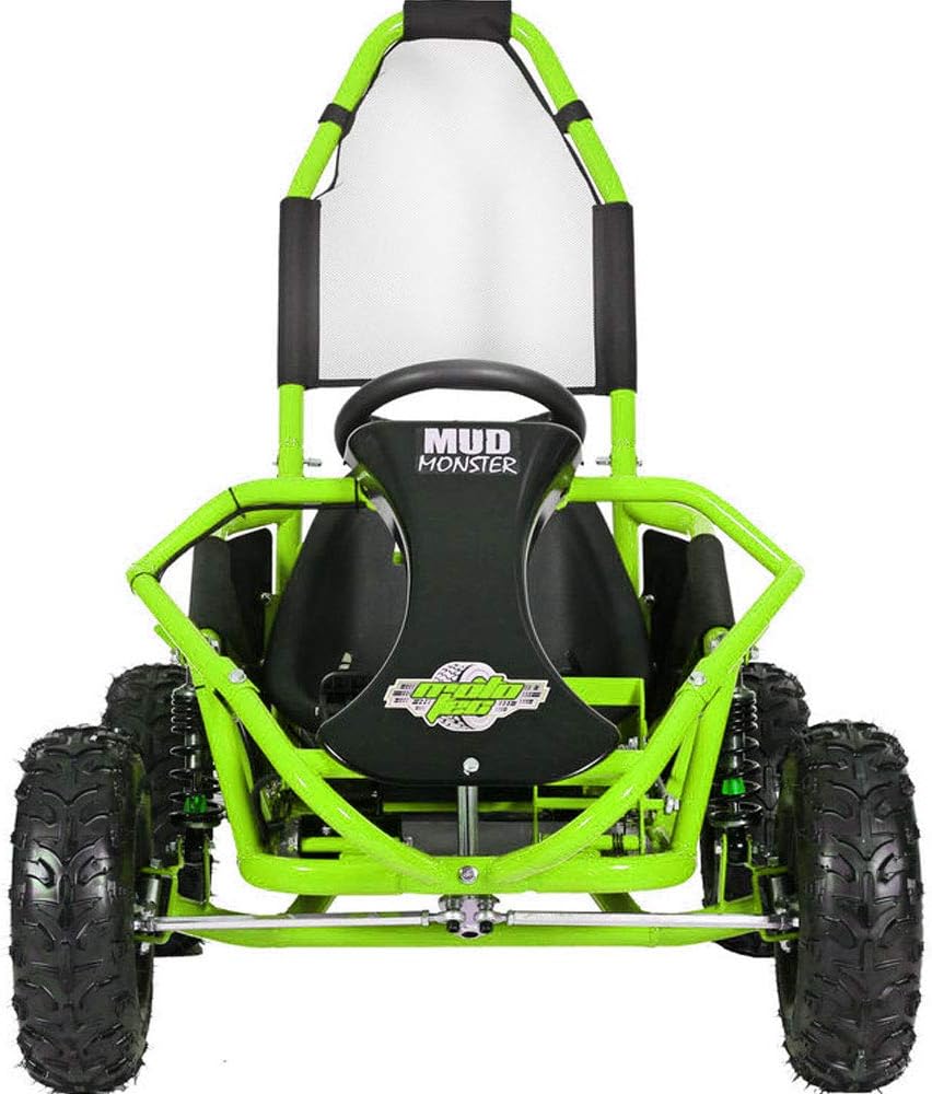 MotoTec Mud Monster Kids Electric 48v 1000w Go Kart Full Suspension Green H5507