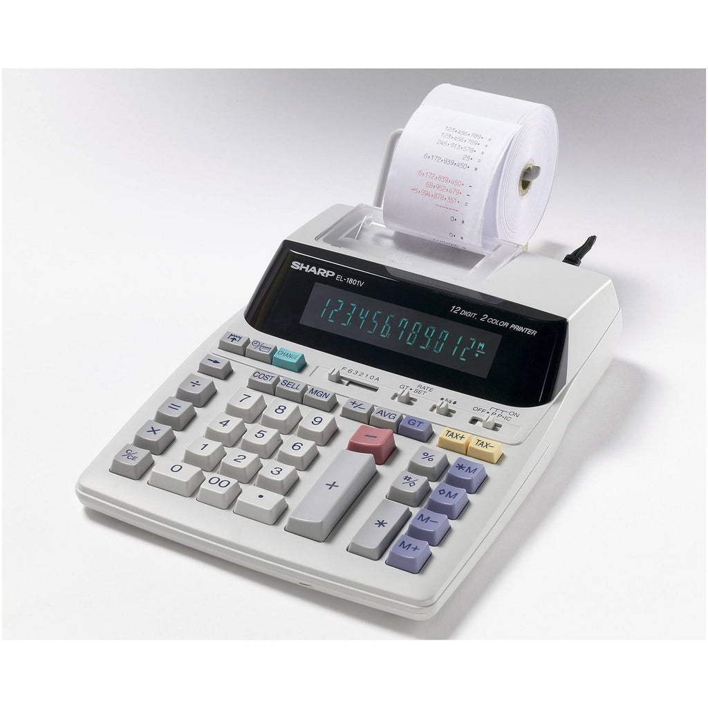 Sharp 12 Digit Printing Calculator k7m