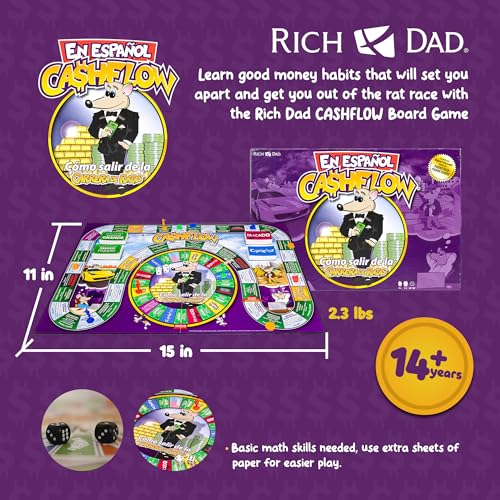 Cashflow Board Game Educational Finance Game for Family 7k