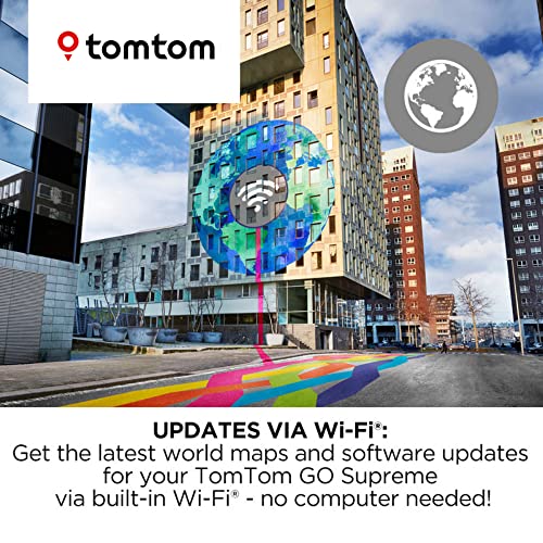 TomTom GO Supreme 6" GPS Navigation Device with World Maps, Traffic and Speed Camera Alerts X99678