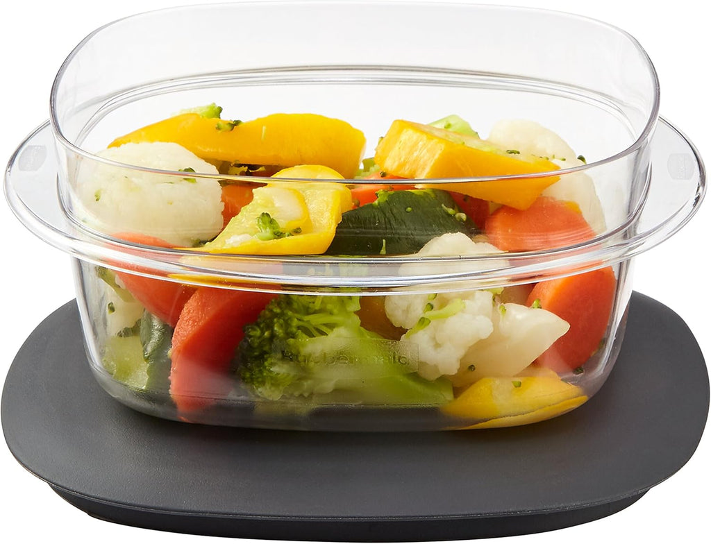 Rubbermaid Premier Easy Find Lids Food Storage Containers, 1.25 Cup, Gray U117161