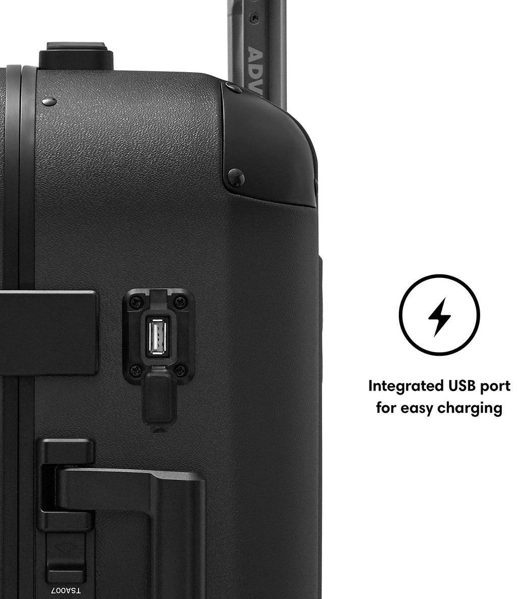 Carry-On Spinner Suitcase Blue k7