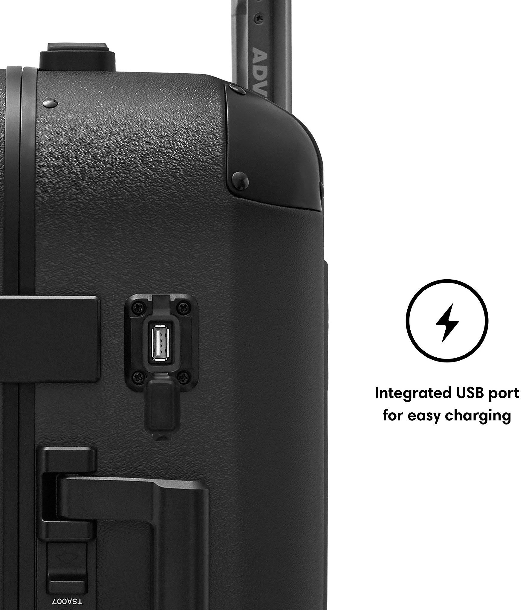 Carry-On Spinner Suitcase Blue k7