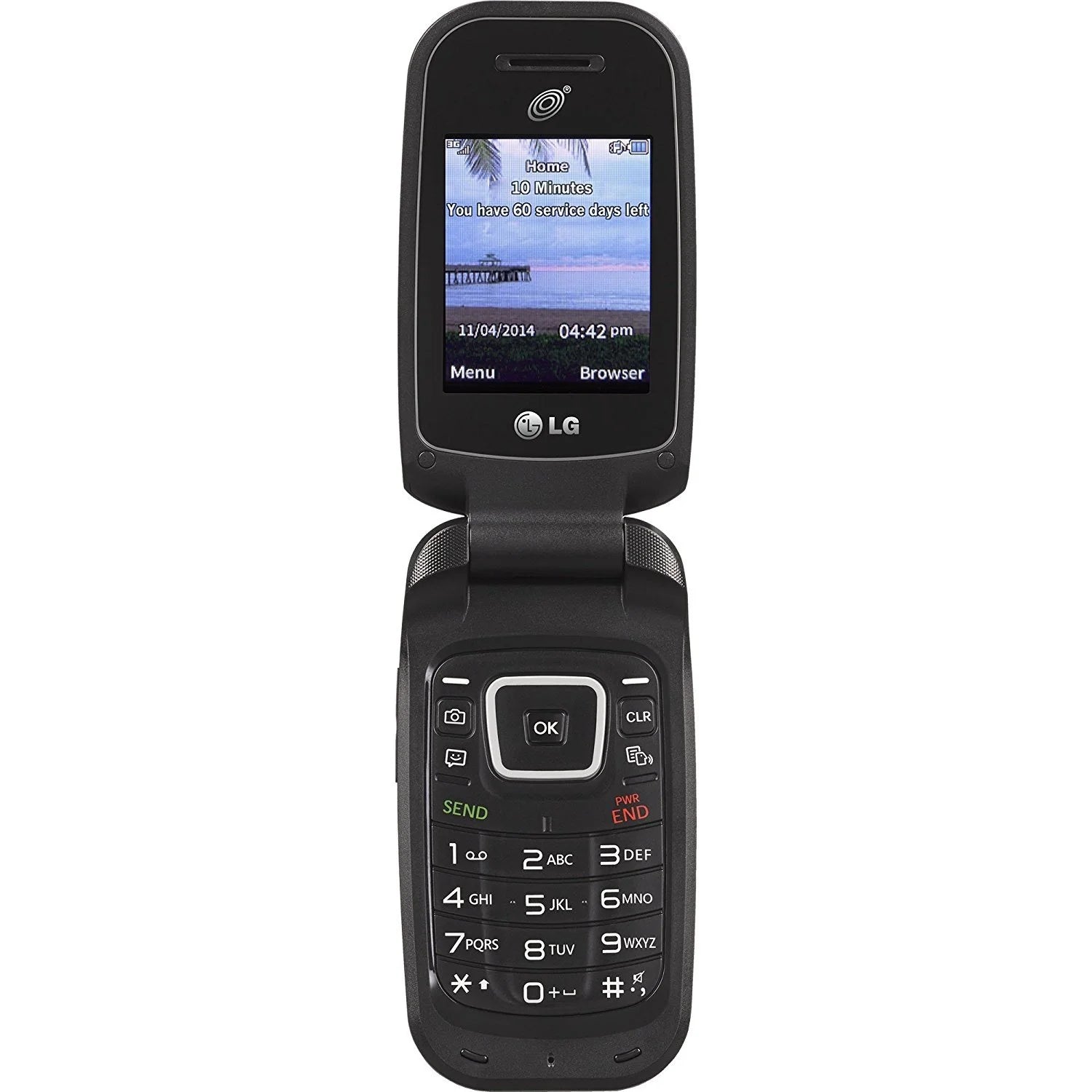 TracFone LG L442BG 3G, Balck - Prepaid Phone - Radiant Selections
