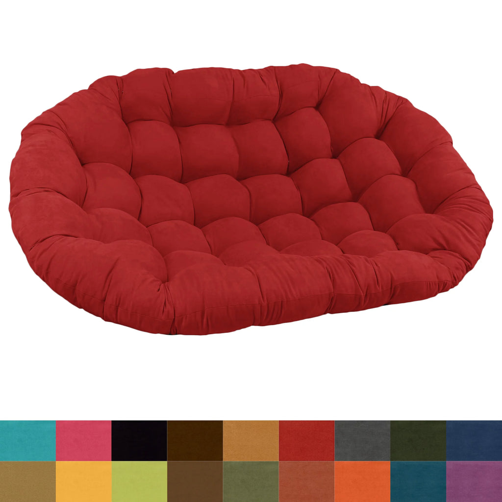 Blazing Needles Oversize Papasan Chair Micro Suede Cushion Green V57409
