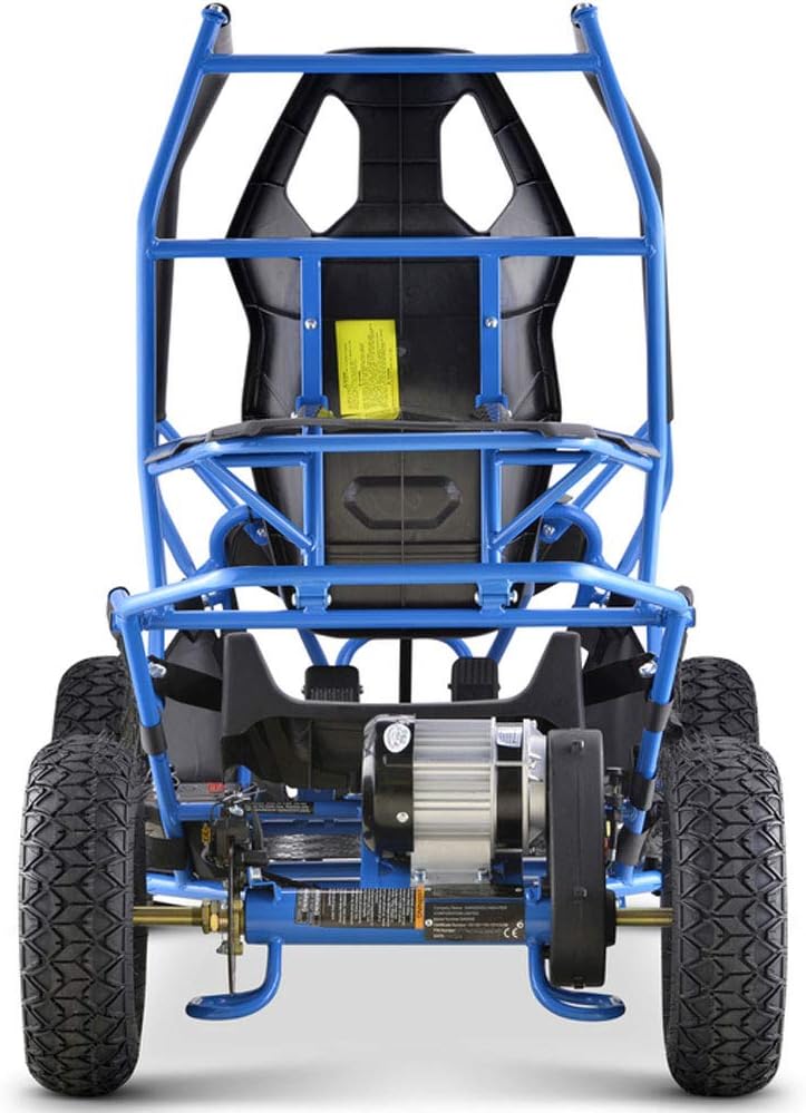 MotoTec Maverick 1000w Kids Electric Go Kart Blue P7484