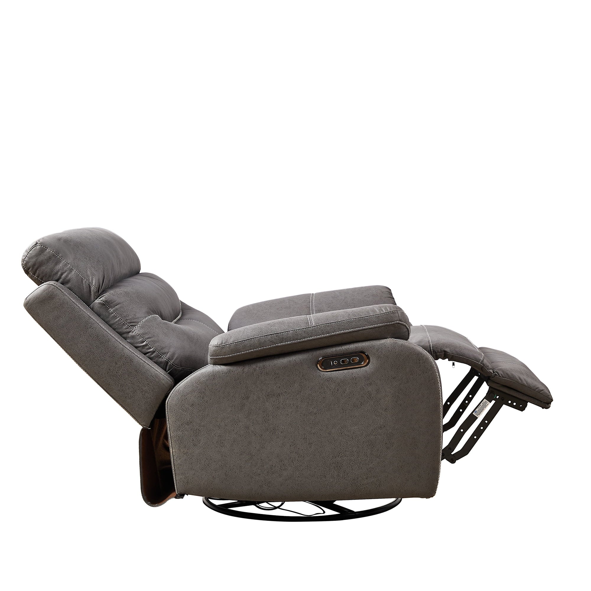 OKIN Power Recliner Chair, Rocking Swivel Single Sofa, Gray R347