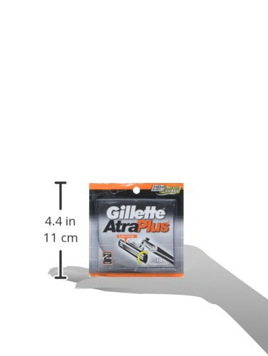 Gillette AltraPlus Razor Blades, 10 Count, Black G348609