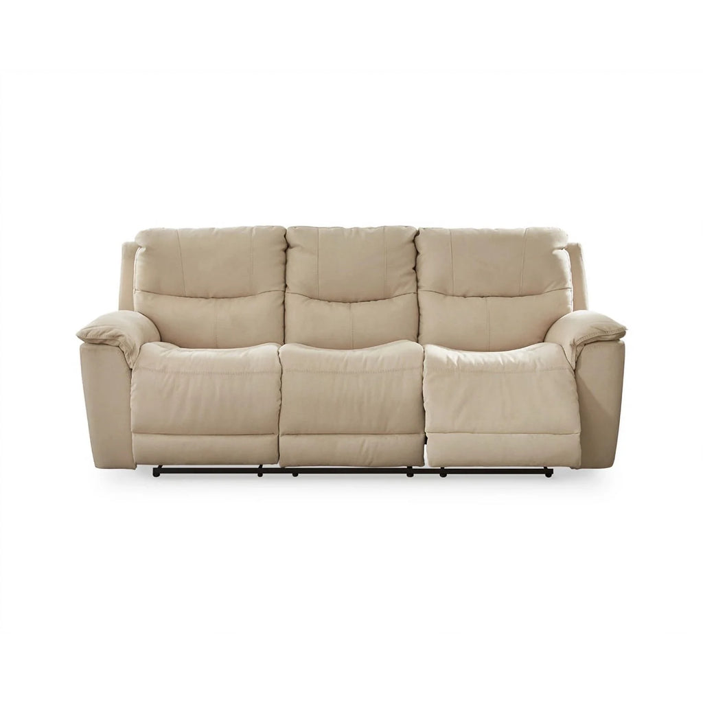 Ashley Furniture Gaucho Faux Leather Power Reclining Sofa Latte C221