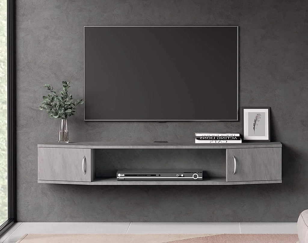 Floating TV Stand with Cabinet, Wall Mounted, 70'' Y5510