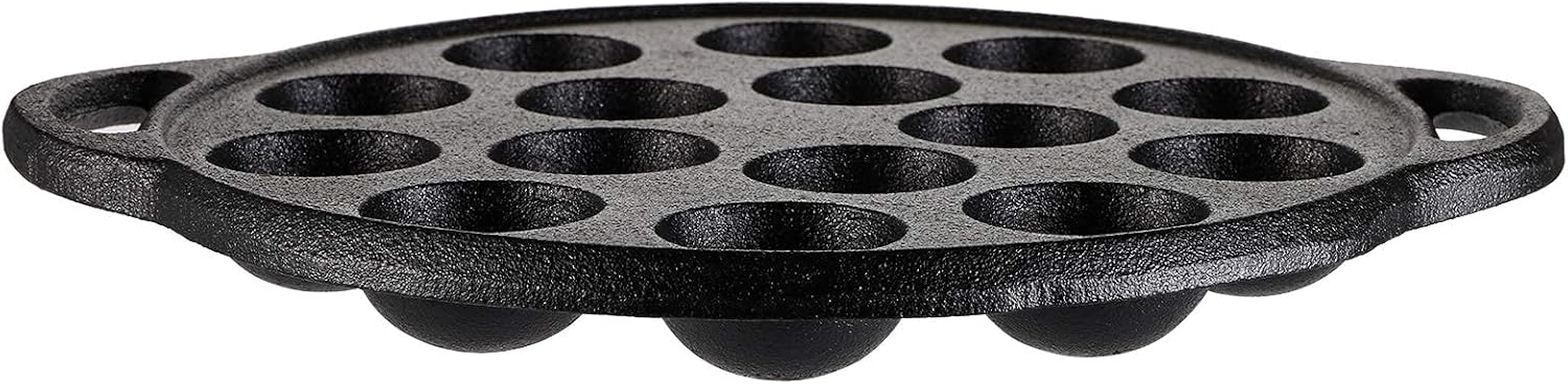 WUWEOT Non-Stick Aebleskiver Pan, Pre-Seasoned Cast Iron A549247