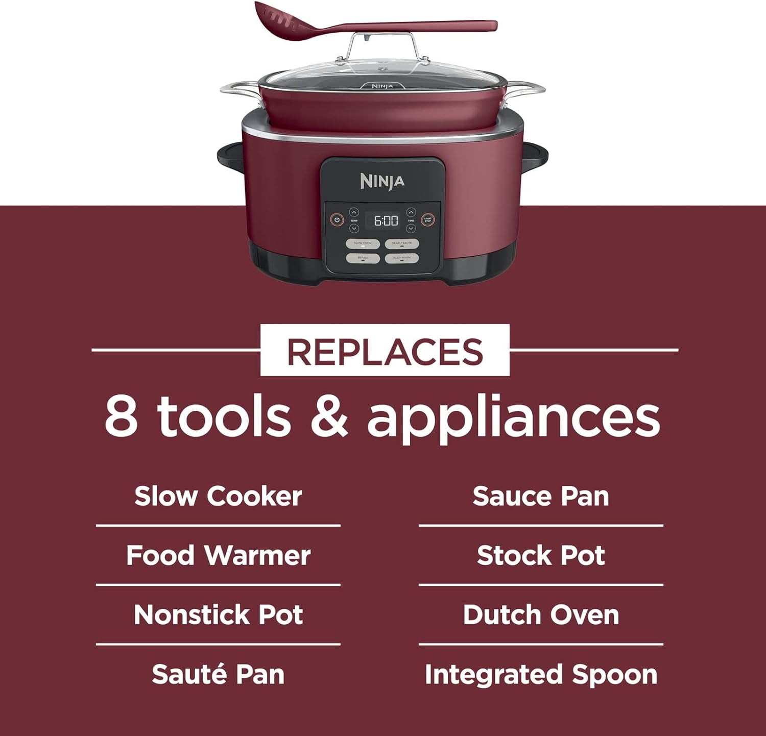Ninja Foodi Possible Cooker 8.5qt Multi-Cooker MC1000 (Renewed) N404728