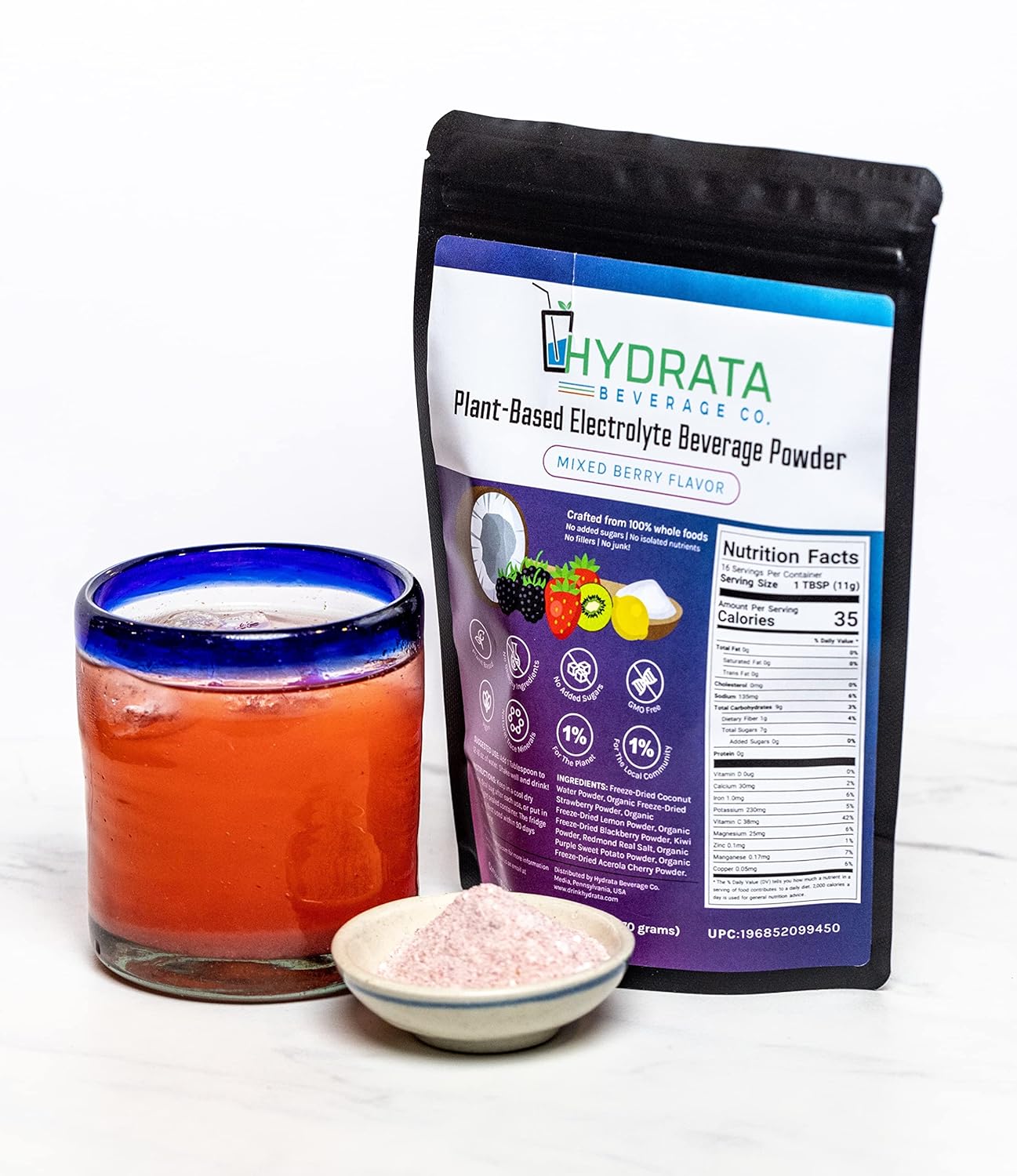 Electrolyte Beverage Powder Mixed Berry 16 Serving Pouch a7