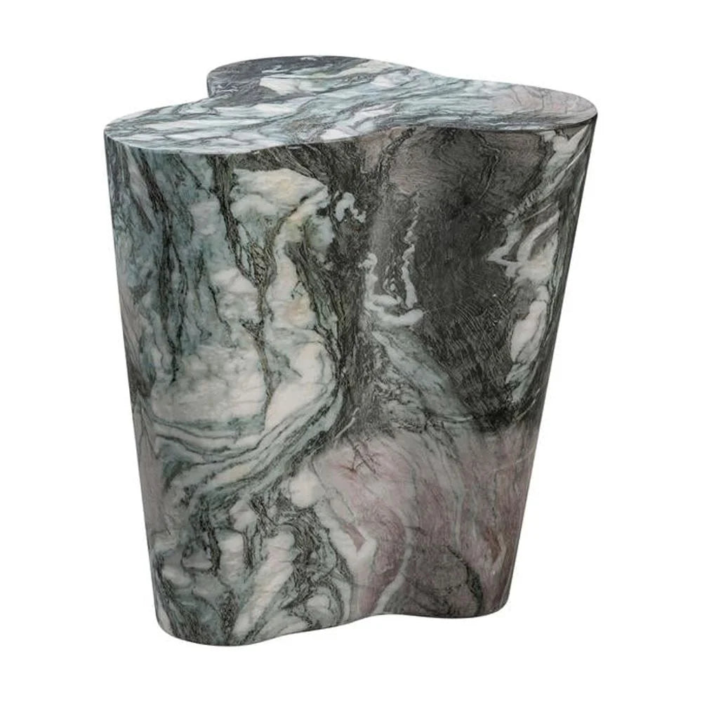 TOV Furniture Slab Faux Marble Short Side Table T9939