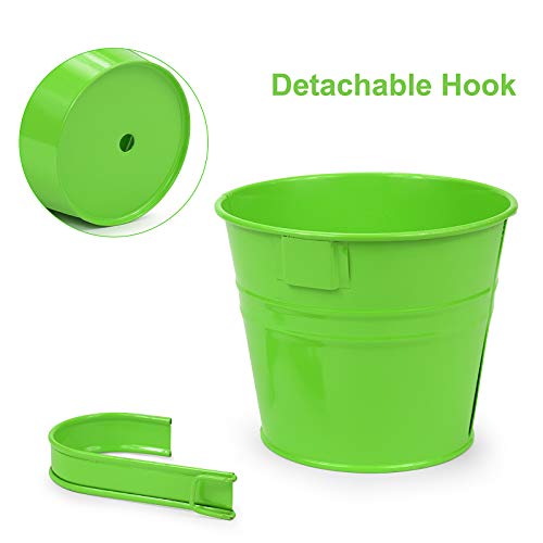 Metal Hanging Flower Pots for Garden Balcony Decor a7k
