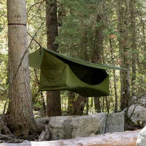 Haven Tents Lay Flat Hammock Tent with Mosquito Net, Insulated Pad and Rainfly M380